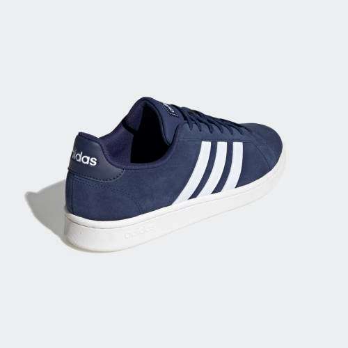 Original Mens adidas Grand Court Dark Blue/ Cloud White F36410 Size UK 8 (SA 8)