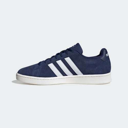 Original Mens adidas Grand Court Dark Blue/ Cloud White F36410 Size UK 8 (SA 8)