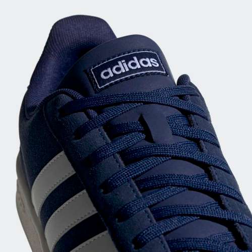 Original Mens adidas Grand Court Dark Blue/ Cloud White F36410 Size UK 8 (SA 8)