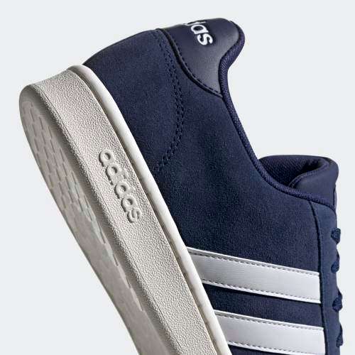 Original Mens adidas Grand Court Dark Blue/ Cloud White F36410 Size UK 8 (SA 8)