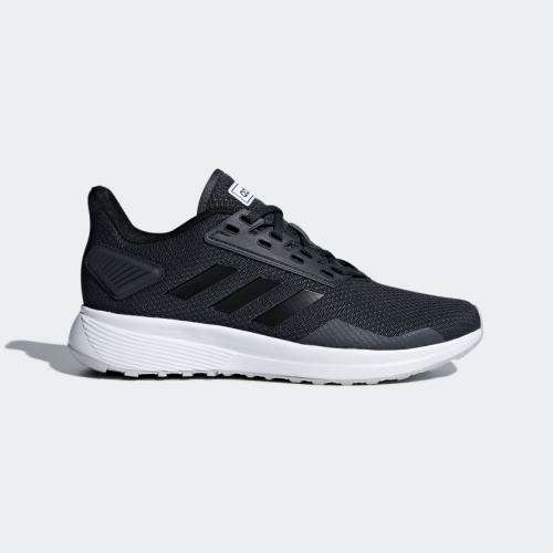 Original Women's adidas DURAMO 9 Carbon/ Core Black B75990 Size UK 4 (SA 4)