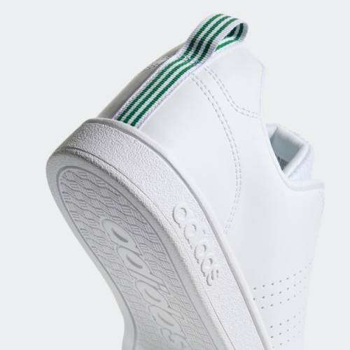Original Men's adidas VS Advantage CL White/Green F99251 Size UK 11 (SA 11)