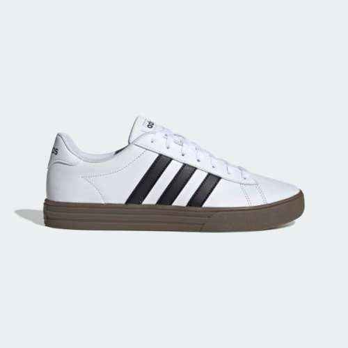 Original Men's adidas Daily 2.0 Skateboarding White/ Core Black/ Gum F34469 Size UK 7 (SA 7)