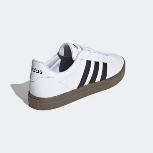 Original Men's adidas Daily 2.0 Skateboarding White/ Core Black/ Gum F34469 Size UK 7 (SA 7)