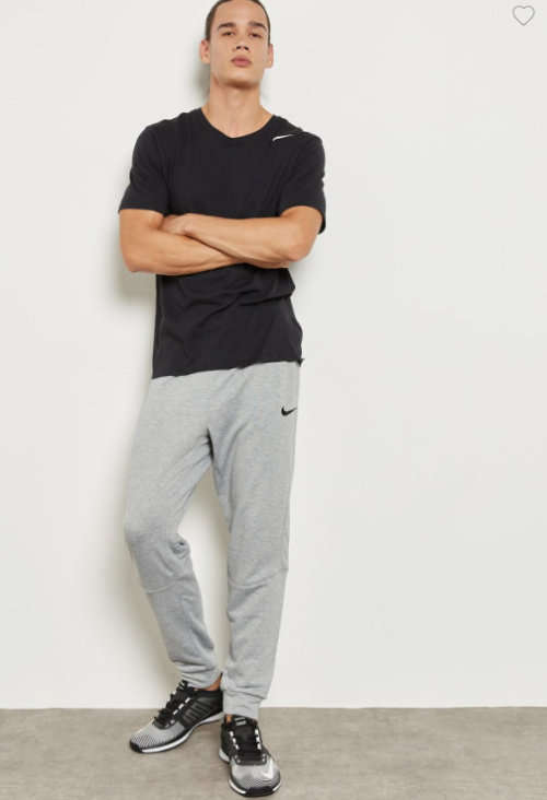 Original NIKE Mens Training Dri-FIT Tapered Joggers Grey CD7701 063 Size Extra Large