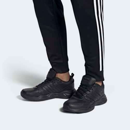 Original Men's adidas Strutter Core Black/ Grey Six EG2656 Size UK 9 (SA 9)