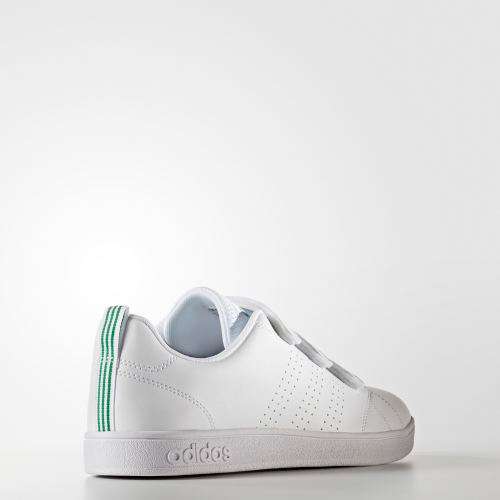 Original Mens adidas VS Advantage Clean Shoes Cloud White Green AW5210 Size UK 6 SA 6
