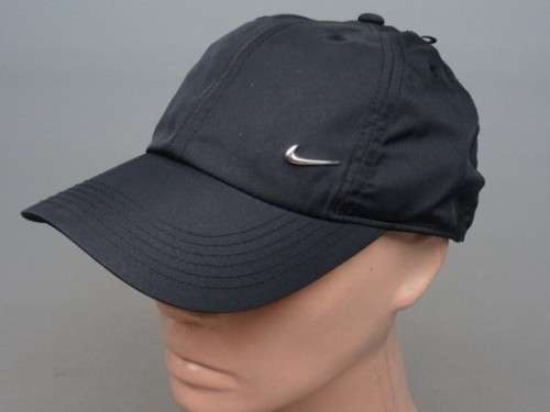 Original UNISEX Nike METAL LOGO SWOOSH CAP Black CI2653 010 One Size fits All