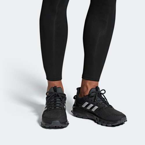 Original Men's adidas ROCKADIA TRAIL Core Black/ Grey Two F35860 Size UK 9 (SA 9)