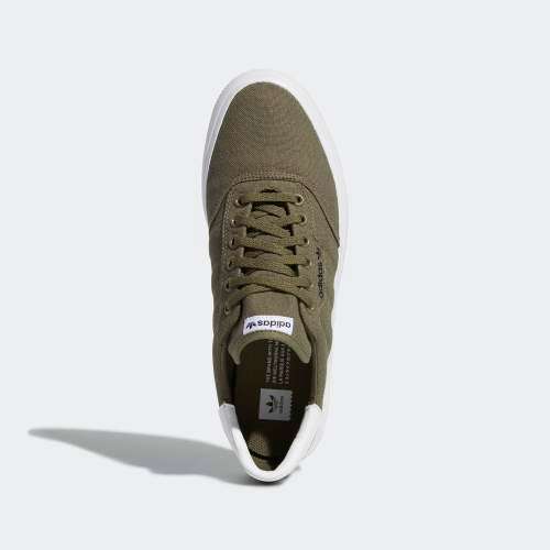 Original adidas UNISEX 3MC Skate Boarding Core Raw KHAKI/ Cloud White DB3241 Size UK 10 (SA 10)