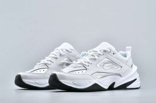 Original UNISEX NIKE M2K Tekno Essential White/ MTL Silver CJ9583 100 Size UK 5 (SA 5)