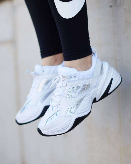 Original UNISEX NIKE M2K Tekno Essential White/ MTL Silver CJ9583 100 Size UK 5 (SA 5)