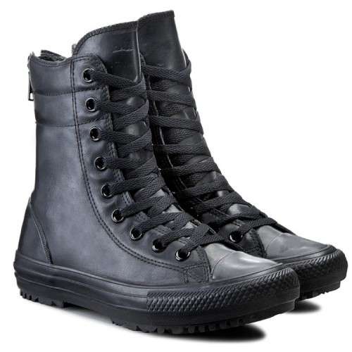 Original Women's Converse Chuck Taylor All Star Hi-Rise Boot  Black/Black 549591C Size UK 4 (SA 4)