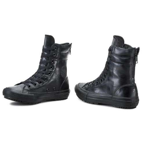 Original Women's Converse Chuck Taylor All Star Hi-Rise Boot  Black/Black 549591C Size UK 4 (SA 4)
