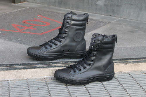 Original Women's Converse Chuck Taylor All Star Hi-Rise Boot  Black/Black 549591C Size UK 4 (SA 4)