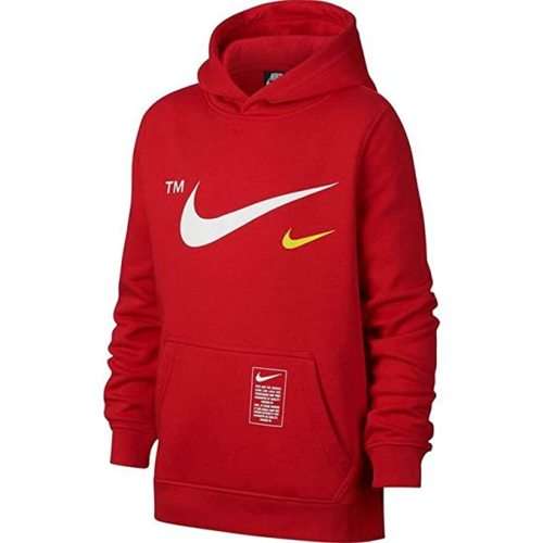 Original Mens Nike Sportswear Club Pullover Warm Hoodie Red CQ4884 657 Size Extra Large