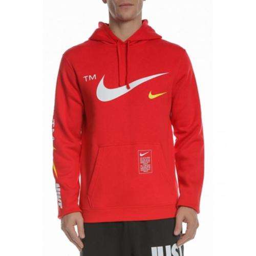 Original Mens Nike Sportswear Club Pullover Warm Hoodie Red CQ4884 657 Size Extra Large