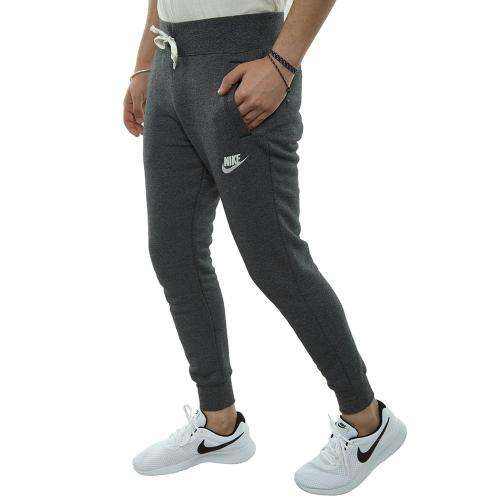 Original Men's Nike Joggers Sportswear Heritage Pants Dark Heather CN8758 010 Size Extra Large