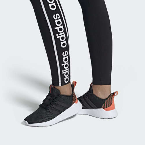 Original adidas Women's Questar Flow Core Black/ Semi Coral EE8224 Size UK 4 (SA 4)