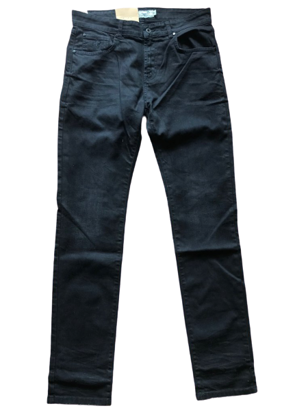Original Mens POLO JEANS Washed W34 L34 Regular Straight BLACK 100% Cotton