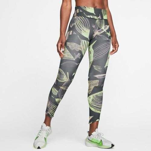 Original NIKE Womens EPIC LUX Compression 7/8 leggings Print CJ1888 364 Size Medium