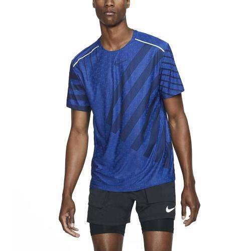 Original Mens NIKE Techknit Ultra Cool Short Sleeve Running Tee Shirt BV4687 405 Size Medium