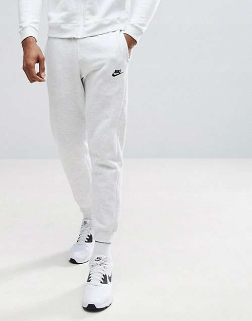 Original Men's Nike 2 Piece Track Suit 80% COTTON Fleece Light Grey CJ4525 051 Size XL