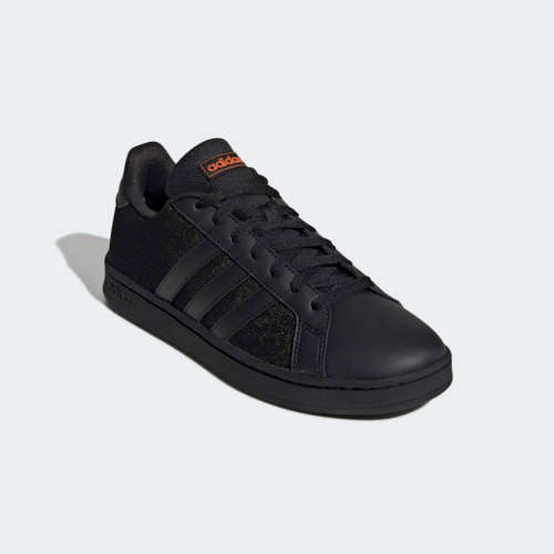 adidas Men's Grand Court Core Black/ Orange EF0128 Size UK 11 (SA 11)