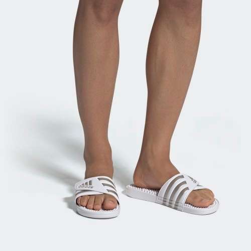 Sandals Original Mens adidas ADISSAGE SLIDES Cloud White Platinum Metallic F35576 Size UK 9 SA 9 was sold for 376.00 on 6 Sep at 21 31 by Seal The Deal in Johannesburg ID 483538682