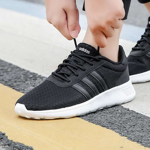 Original Women's adidas Lite Racer Core Black/Cloud White F34664 Size UK 5 (SA 5)