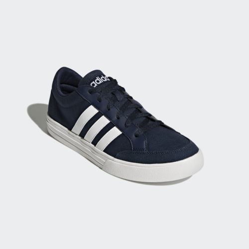 Original Men's adidas VS SET Collegiate Navy/ Cloud White AW3891 Size UK 8 (SA 8)