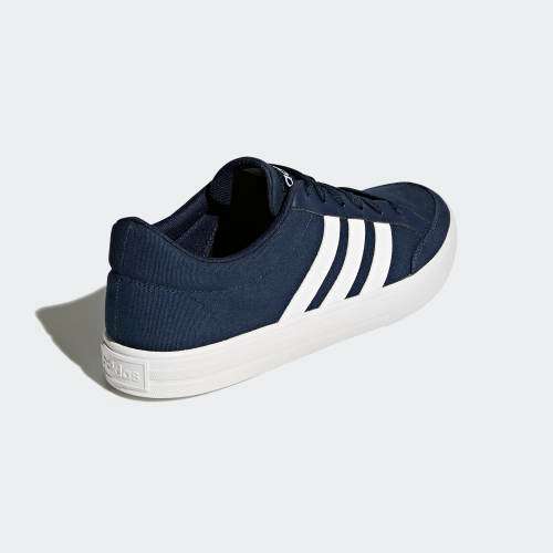 Original Men's adidas VS SET Collegiate Navy/ Cloud White AW3891 Size UK 8 (SA 8)