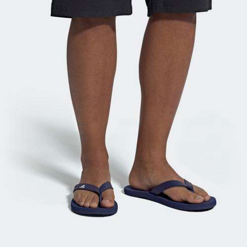 Original Mens adidas EEZAY FLIP FLOPS Dark Blue/ Cloud White F35028 Size UK 10 (SA 10)