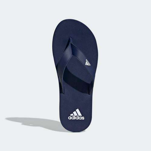 Original Mens adidas EEZAY FLIP FLOPS Dark Blue/ Cloud White F35028 Size UK 10 (SA 10)