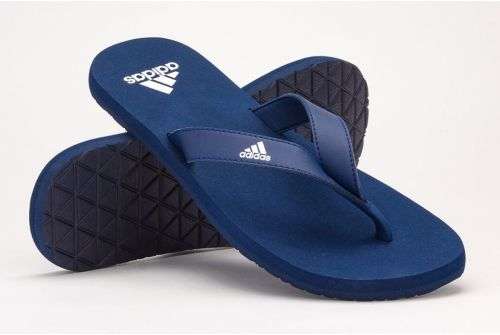 Original Mens adidas EEZAY FLIP FLOPS Dark Blue/ Cloud White F35028 Size UK 10 (SA 10)