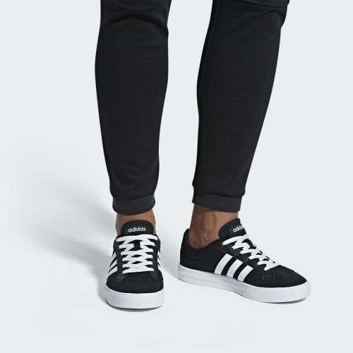 Original Men's adidas VS SET Collegiate Black/ Cloud White AW3890 Size UK 8 (SA 8)