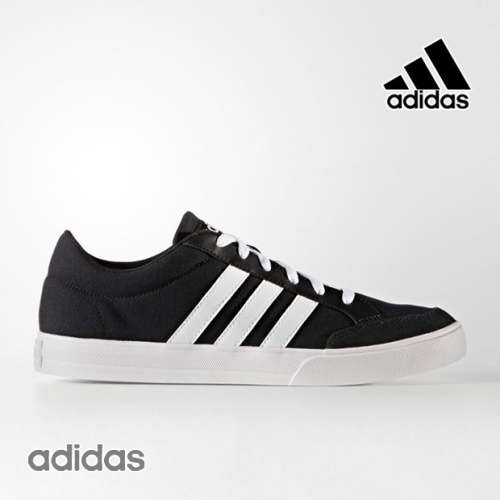 Original Men's adidas VS SET Collegiate Black/ Cloud White AW3890 Size UK 8 (SA 8)