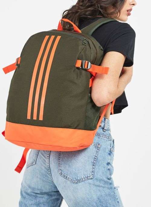 Original adidas Unisex 3-STRIPES POWER BACKPACK MEDIUM Cargo/Active Orange DZ9430
