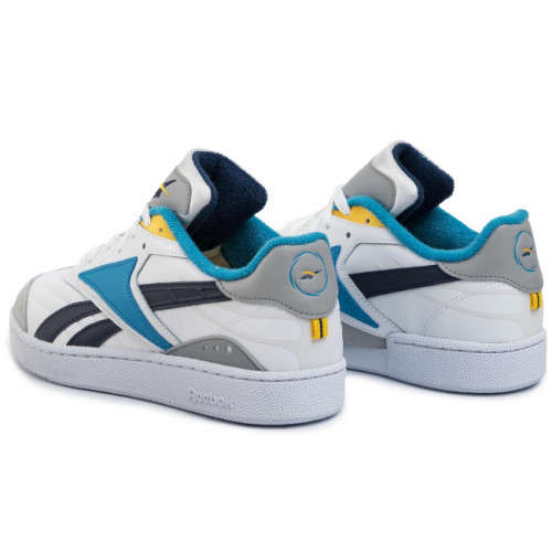 Original Reebok Mens Club C RC 1.0  White/ True Grey/ Collegiate Navy DV8662 Size UK 9 (SA 9)