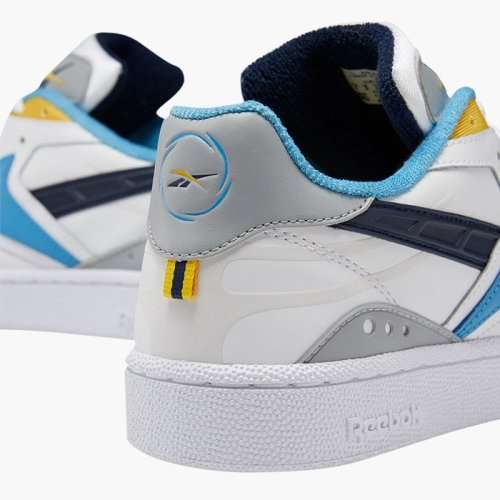 Original Reebok Mens Club C RC 1.0  White/ True Grey/ Collegiate Navy DV8662 Size UK 9 (SA 9)