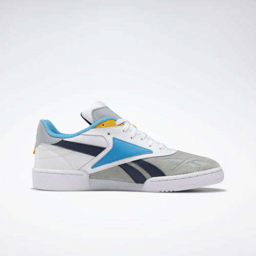 Original Reebok Mens Club C RC 1.0  White/ True Grey/ Collegiate Navy DV8662 Size UK 9 (SA 9)