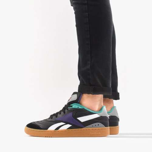 Original Reebok Mens Club C RC 1.0  Skullgrey/ Truegrey/ Black DV8668 Size UK 10 (SA 10)