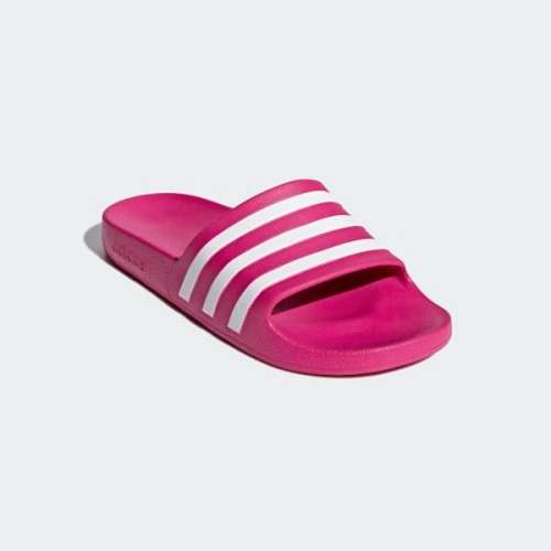 Original UNISEX adidas ADILETTE Aqua SLIDES Real Magenta F35536 Size UK 9 (SA 9)