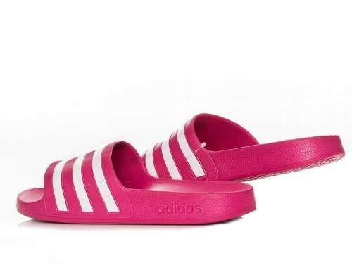 Original UNISEX adidas ADILETTE Aqua SLIDES Real Magenta F35536 Size UK 9 (SA 9)