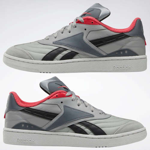 Original Reebok Mens Club C RC 1.0  True Grey/ Black DV8664 Size UK 10 (SA 10)