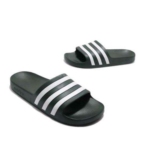 Original UNISEX adidas ADILETTE Aqua SLIDES Green F35537 Size UK 8 (SA 8)