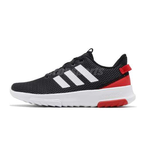 Original Men's adidas CLOUDFOAM RACER TR Core Black/ Hi-Res Red B43638 Size UK 10 (SA 10)