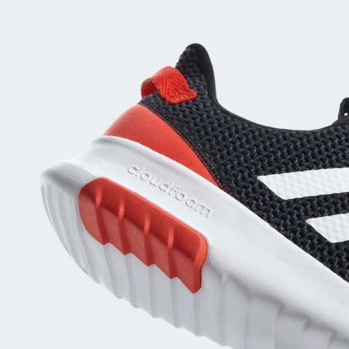 Original Men's adidas CLOUDFOAM RACER TR Core Black/ Hi-Res Red B43638 Size UK 10 (SA 10)
