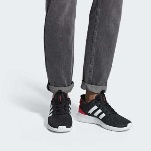 Original Men's adidas CLOUDFOAM RACER TR Core Black/ Hi-Res Red B43638 Size UK 10 (SA 10)
