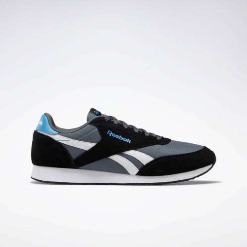 Original Reebok Mens ROYAL CLASSIC JOGGER 2.0 Grey/ Black/White DV6562 Size UK 9 (SA 9)